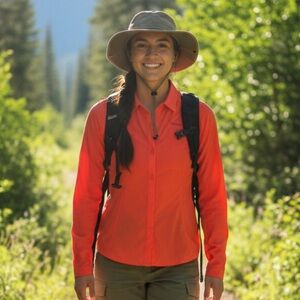 SIERRA DESIGNS WOMEN UPF 35 SHIRT GOBI DESERT LONG SLEEVE TRAVEL SUN